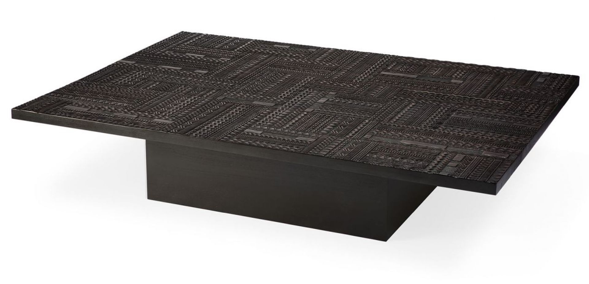 Tabwa Blok Coffee Table Teak Black Ethnicraft